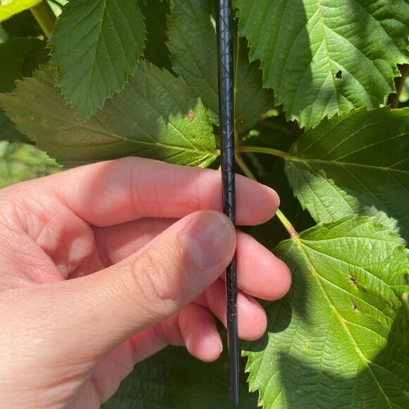 Gothic Black Antler Hair Accessory with matching hair pin Vintage inspired - Picture 2 of 7